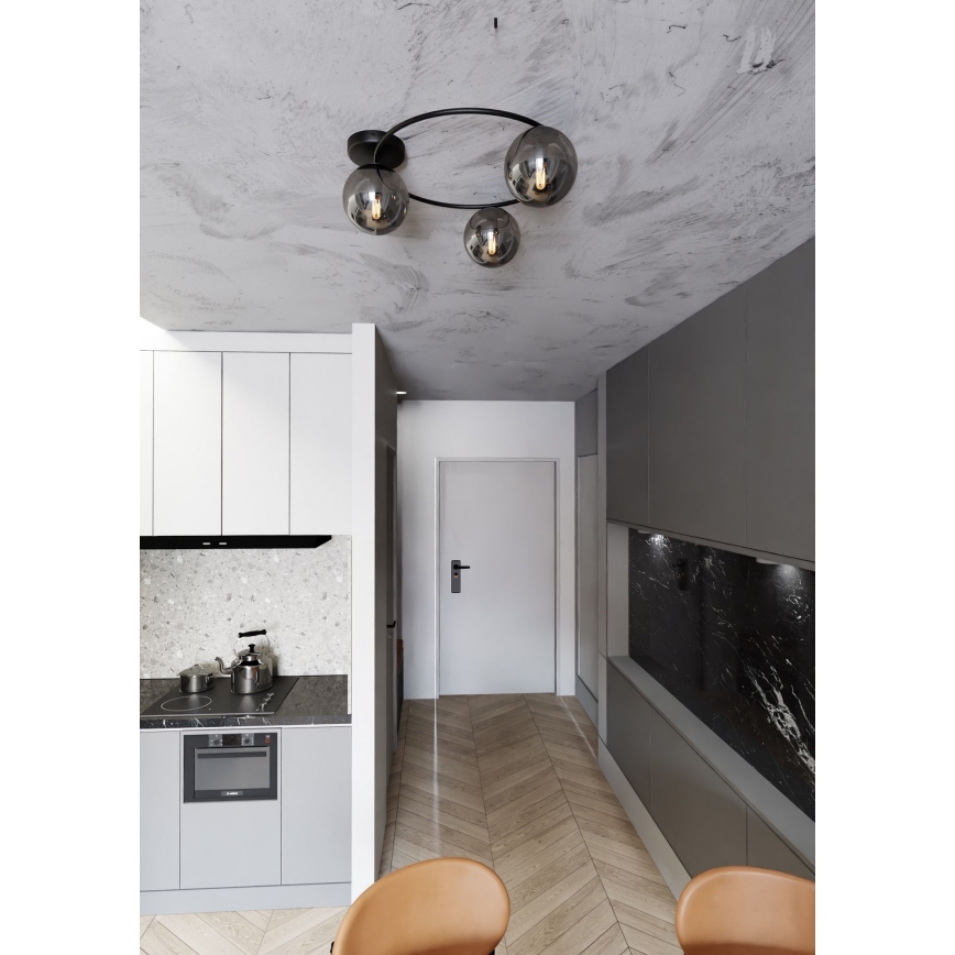 Потолочный светильник SOPRA 3xE14/10W/230V черный