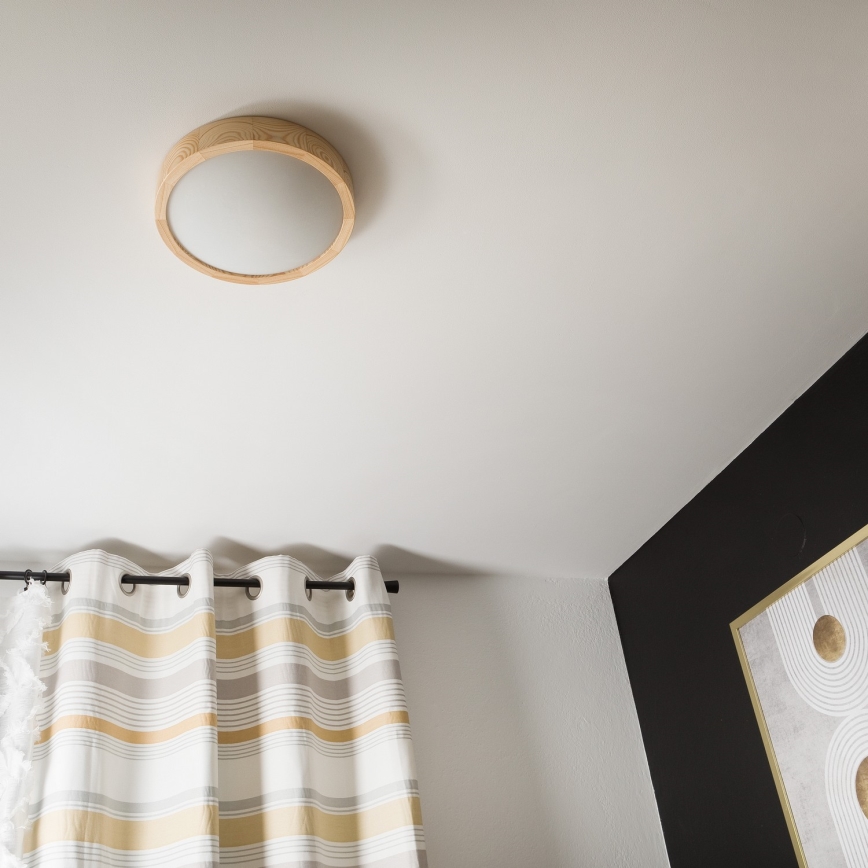 Потолочный светильник SOSNA 1xE27/60W/230V диаметр 27 см сосна