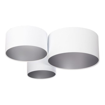 Потолочный светильник SPACE 3xE27/60W/230V белый/серебряный