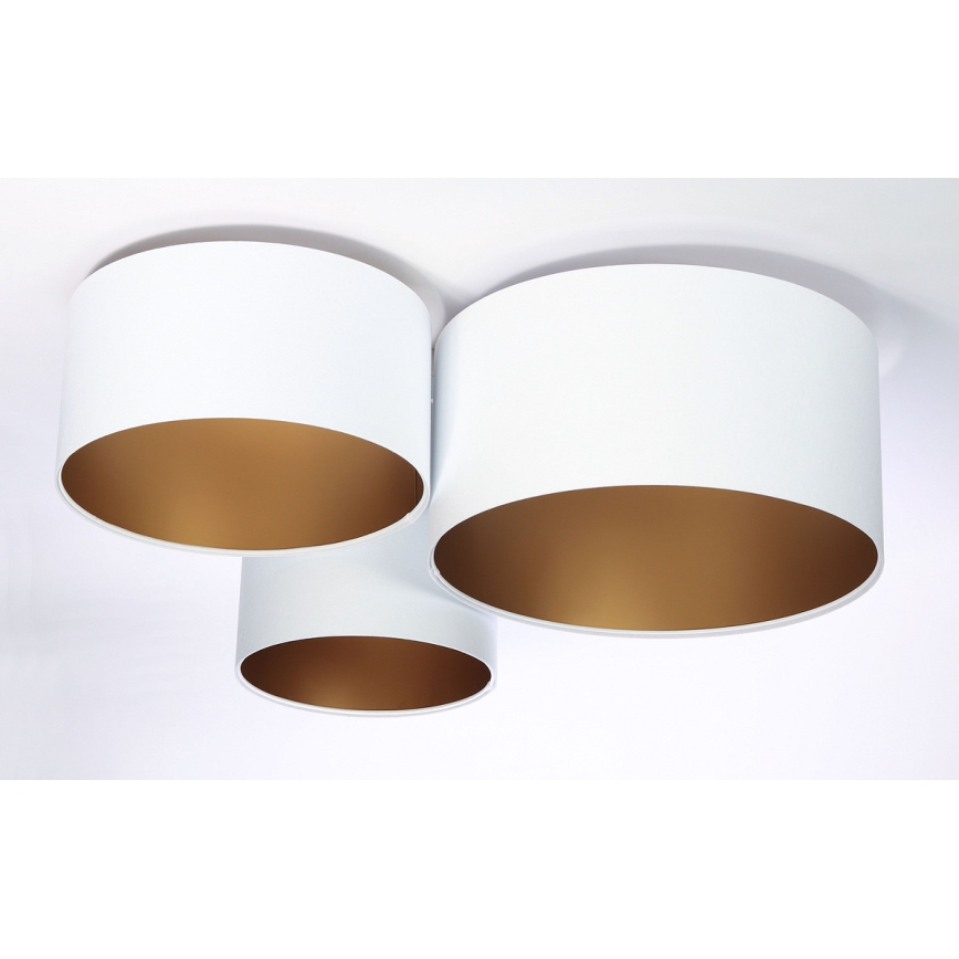 Потолочный светильник SPACE 3xE27/60W/230V белый/золотой