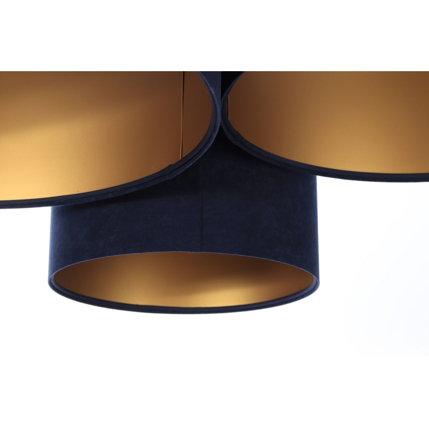 Потолочный светильник SPACE 3xE27/60W/230V синий/золотой