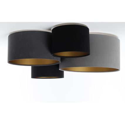 Потолочный светильник SPACE 4xE27/60W/230V серый/черный/золотистый