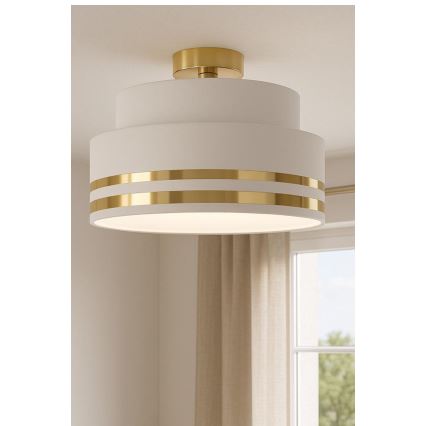 Потолочный светильник TAMI 1xE27/60W/230V диаметр 40 см белый/золотистый