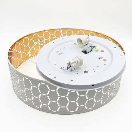 Потолочный светильник ULLE, 2xE27/15W/230V, диаметр 45 см, белый