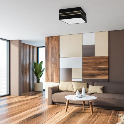 Потолочный светильник ULTIMO 2xE27/60W/230V черный