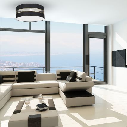 Потолочный светильник ULTIMO 2xE27/60W/230V черный