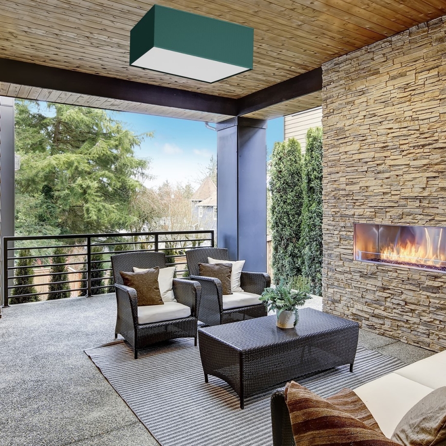 Потолочный светильник VERDE 3xE27/60W/230V 50x50 см зеленый