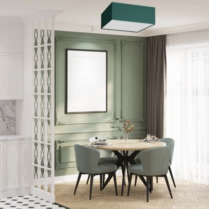 Потолочный светильник VERDE 3xE27/60W/230V 50x50 см зеленый