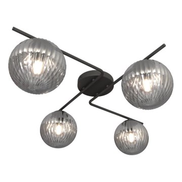 Потолочный светильник VESPA 4xE14/10W/230V черный/серый