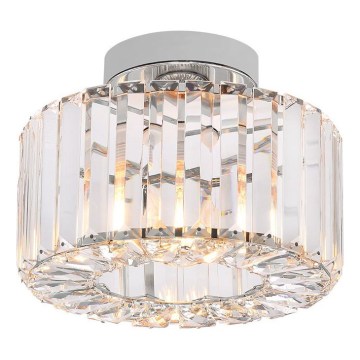 Потолочный светильник VETRO 1xE27/15W/230V, диаметр 24,5 см, матовый хром