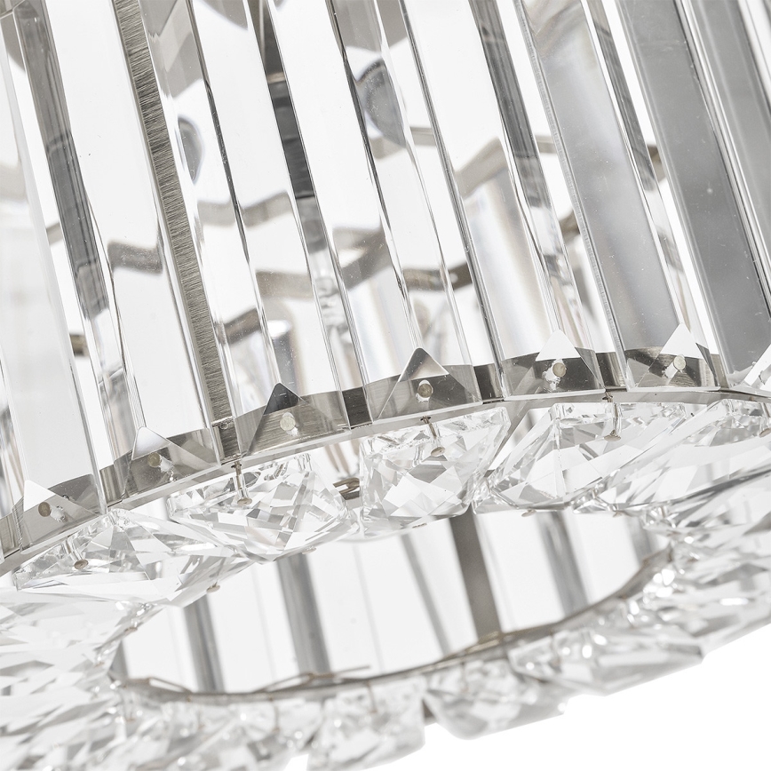 Потолочный светильник VETRO 1xE27/15W/230V, диаметр 24,5 см, матовый хром