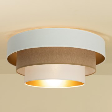 Потолочный светильник WENTA 1xE27/60W/230V, диаметр 50 см, белый/коричневый