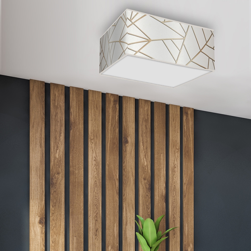 Потолочный светильник ZIGGY 2xE27/60W/230V белый/золотой