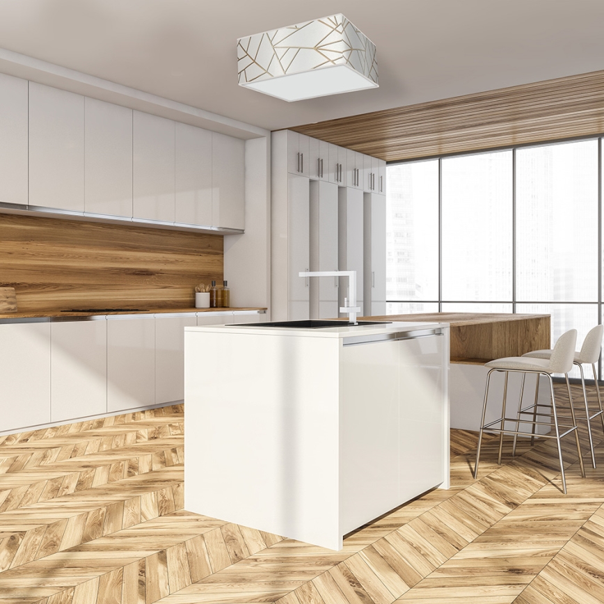 Потолочный светильник ZIGGY 3xE27/60W/230V белый/золотой