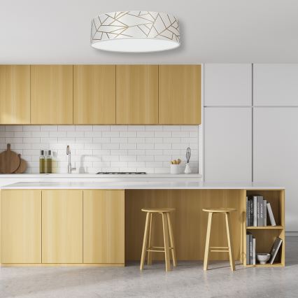 Потолочный светильник ZIGGY 3xE27/60W/230V белый/золотой