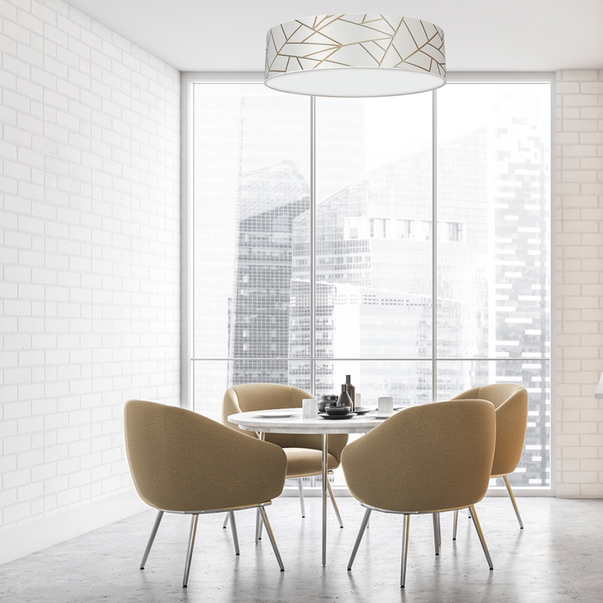 Потолочный светильник ZIGGY 3xE27/60W/230V белый/золотой