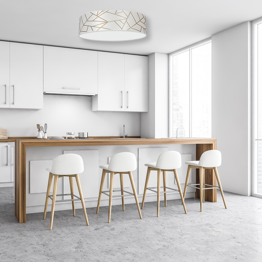 Потолочный светильник ZIGGY 3xE27/60W/230V белый/золотой