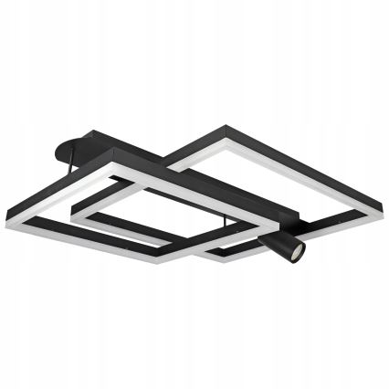 Потолочный светодиодный светильник LED/38W/230V + 1xGU10/30W чёрный