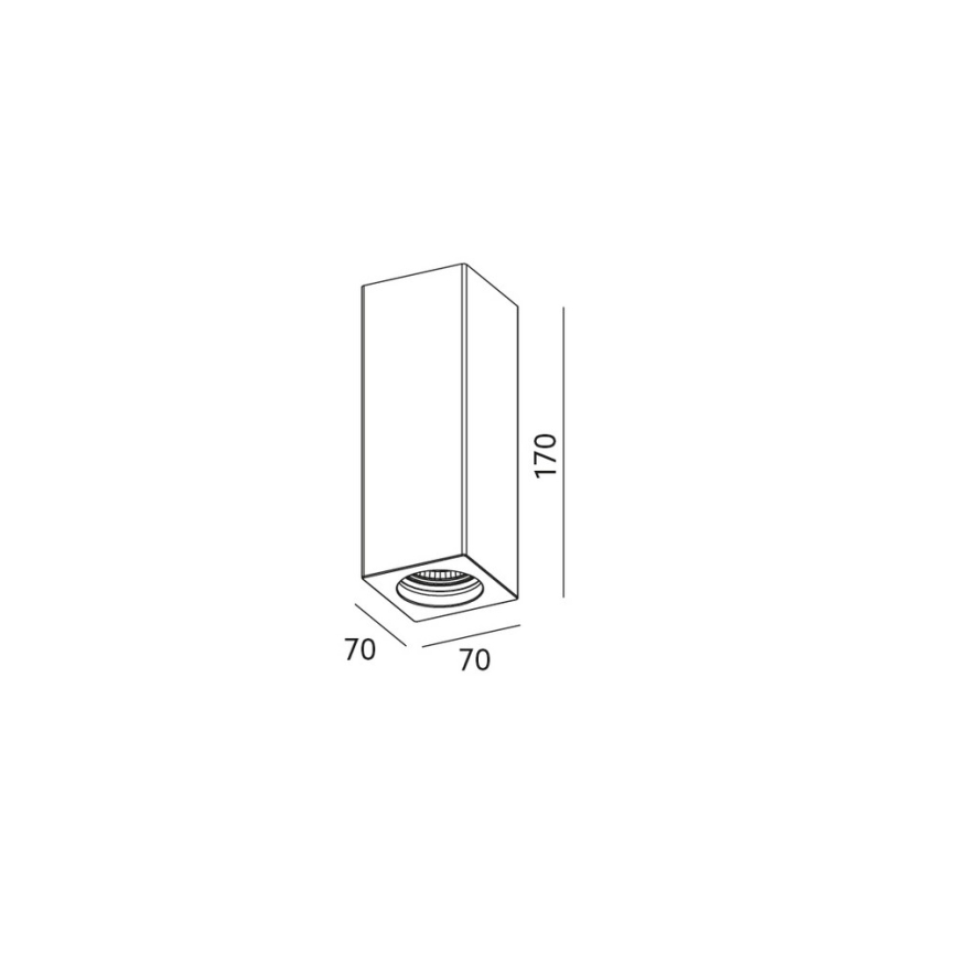 Потолочный точечный светильник CELLO 1xGU10/35W/230V