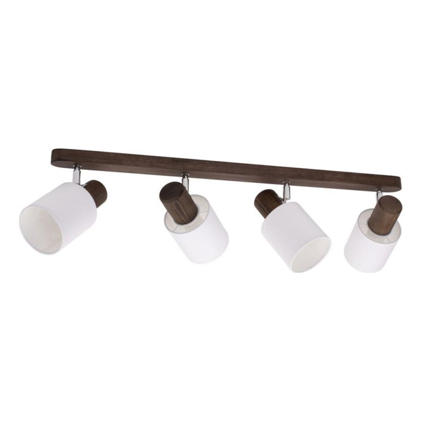 Потолочный точечный светильник TRENDY 4xE27/15W/230V сосна