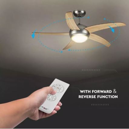 Потолочный вентилятор 2xE27/20W/230V диаметр 132 см + дистанционное управление