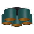 Потолочна люстра ARDEN 5xE27/60W/230V зелено-золота