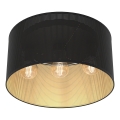 Потолочна люстра LOFT SHADE 3xE27/60W/230V чорний/золотий