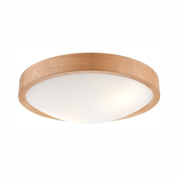 Потолочний світильник OAK SLIM 2xE27/60W/230V дуб Ø 37 см