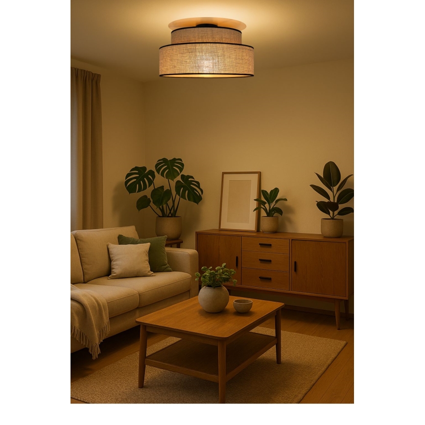 Потолочный светильник BOHO 1xE27/60W/230V бежевый
