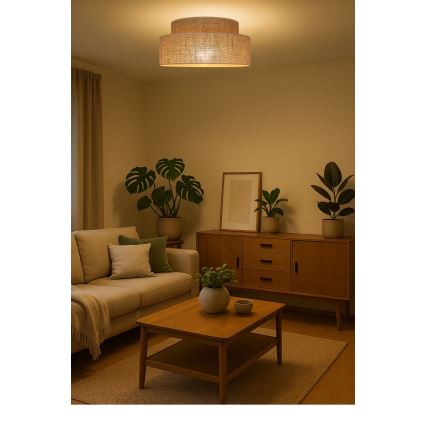 Потолочный светильник BOHO 1xE27/60W/230V бежевый