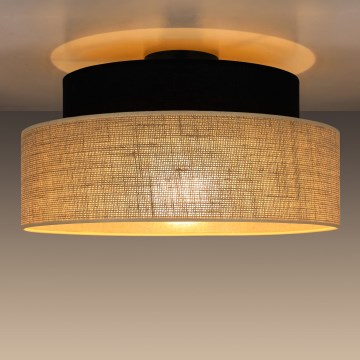 Потолочный светильник BOHO 1xE27/60W/230V черный/бежевый