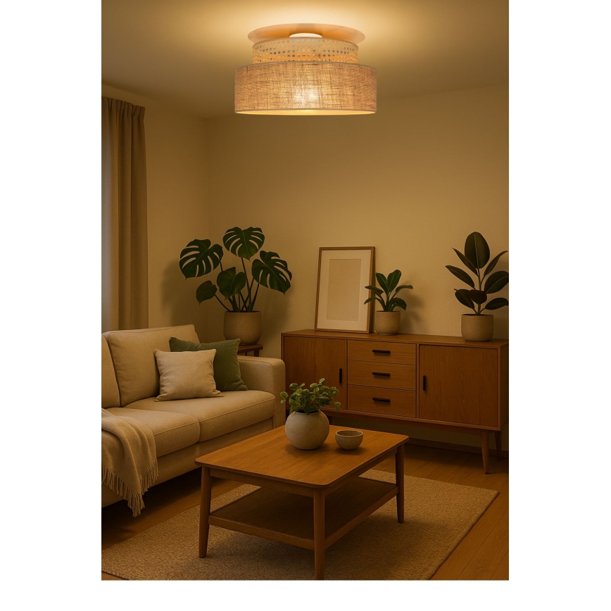Потолочный светильник BOHO 1xE27/60W/230V ротанг