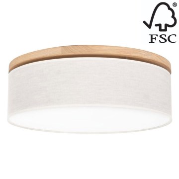 Потолочный светильник BOHO 3xE27/25W/230V диаметр 48 см дуб – сертифицировано FSC