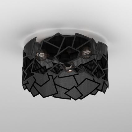 Потолочный светильник CAMO 3xE27/15W/230V черная