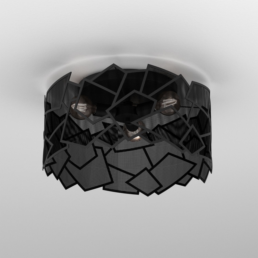 Потолочный светильник CAMO 3xE27/15W/230V черная