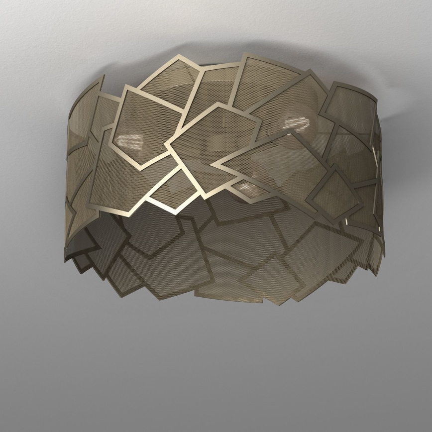 Потолочный светильник CAMO 3xE27/15W/230V золотая