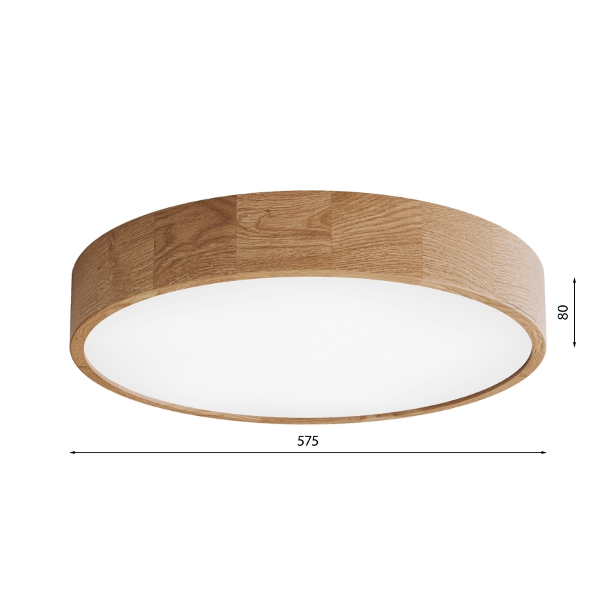 Потолочный светильник CLEO 5xE27/24W/230V диаметр 57,5 cm дуб