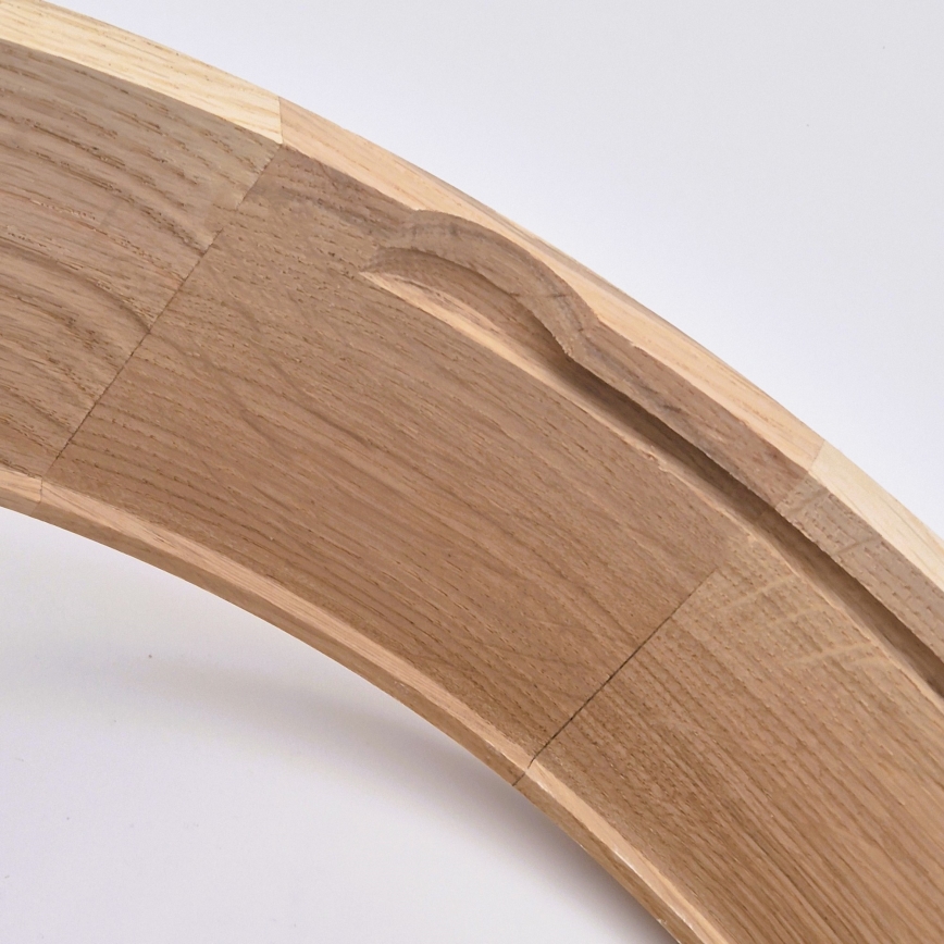 Потолочный светильник для ванной OAK, 3×E27, 15 Вт (на лампу), 230 В, цвет дуб, диаметр 37 см, степень защиты IP54