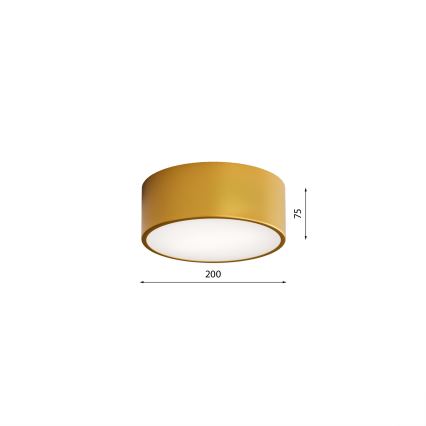 Потолочный светильник для ванной комнаты CLEO 1xE27/24W/230V диаметр 20 см золотистый IP54