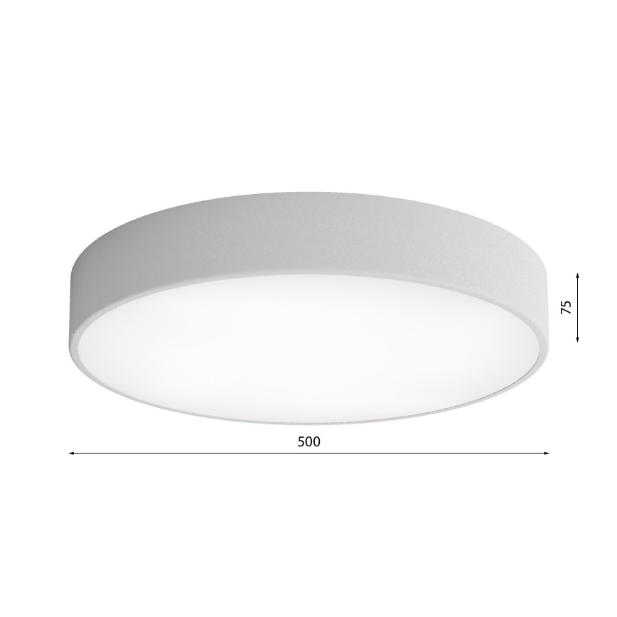 Потолочный светильник для ванной комнаты CLEO 4xE27/24W/230V диаметр 50 см серый IP54