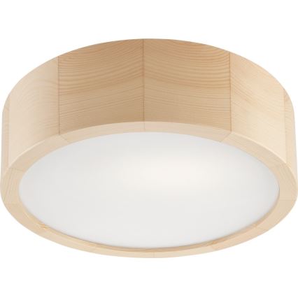 Потолочный светильник для ванной комнаты NATURAL 2xE27/15W/230V IP54 сосна ø 27 cm