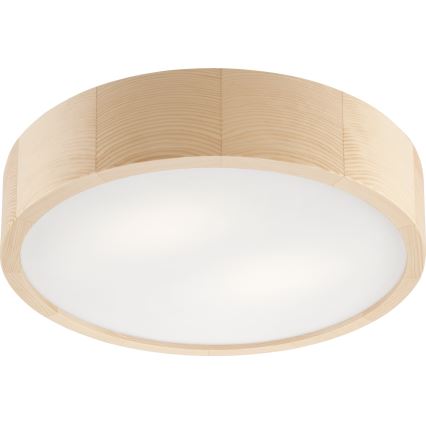 Потолочный светильник для ванной комнаты NATURAL 3xE27/15W/230V IP54 сосна ø 37 cm - FSC сертифицировано