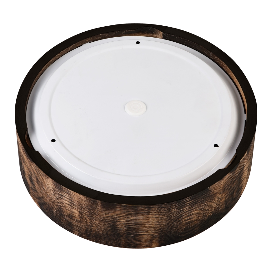 Потолочный светильник для ванной комнаты OAK SMOKY 2xE27/15W/230V IP54 диаметр 27,5 см дуб/коричневый