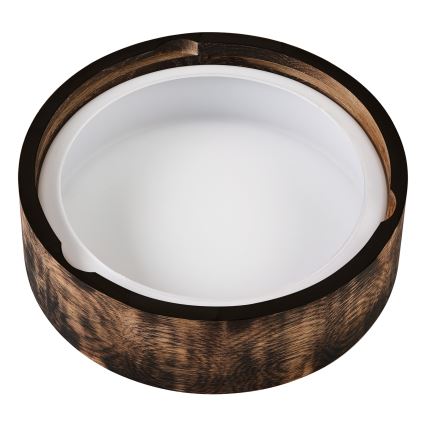 Потолочный светильник для ванной комнаты OAK SMOKY 2xE27/15W/230V IP54 диаметр 27,5 см дуб/коричневый