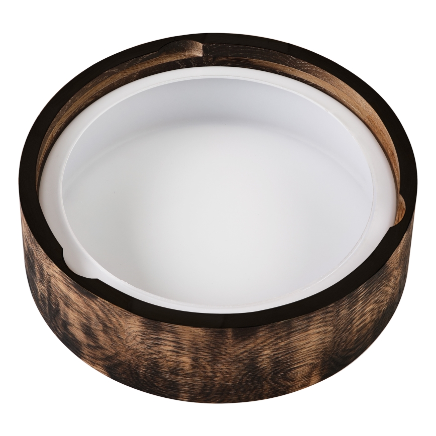 Потолочный светильник для ванной комнаты OAK SMOKY 2xE27/15W/230V IP54 диаметр 27,5 см дуб/коричневый
