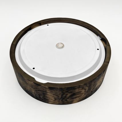 Потолочный светильник для ванной комнаты OAK SMOKY 2xE27/15W/230V IP54 диаметр 27,5 см дуб/коричневый
