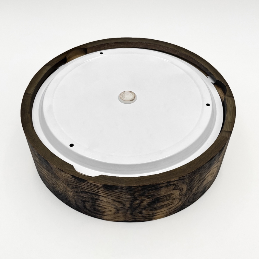 Потолочный светильник для ванной комнаты OAK SMOKY 2xE27/15W/230V IP54 диаметр 27,5 см дуб/коричневый