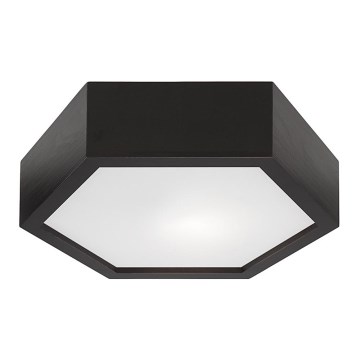 Потолочный светильник HEX 1xE27/60W/230V ⌀ 32 см черная сосна