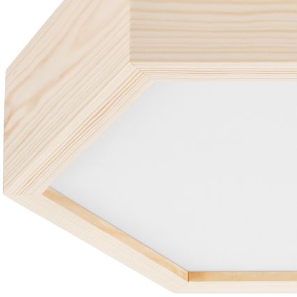 Потолочный светильник HEX NATURAL 1xE27/60W/230V ⌀ 32 см сосна