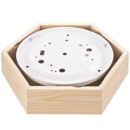 Потолочный светильник HEX NATURAL 1xE27/60W/230V ⌀ 32 см сосна